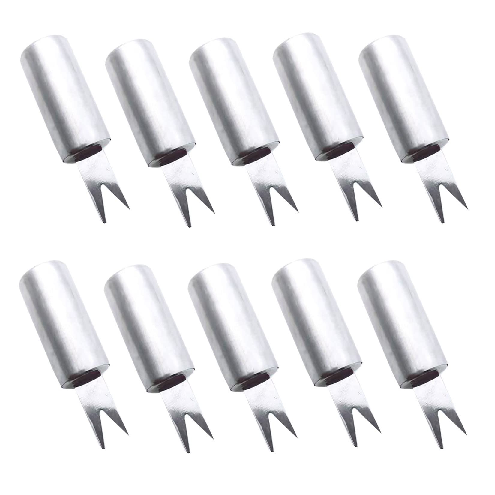 Photo 1 of 10PCS Corn Holders Steel Corn on The Cob Skewers for BBQ Sweetcorn Fruit Holders Home Cooking Fork