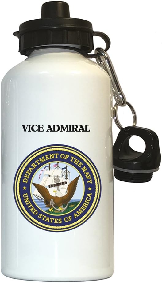Vice Admiral - US Navy Water Bottle White, 1025