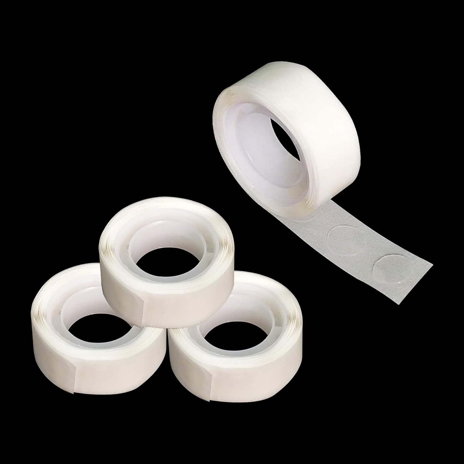 Balloon Arch Points Dots Stickers and Balloon Arch Garland Decorating Strips Kit (4 rolls dots), White