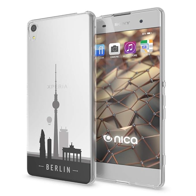 NALIA Handyhülle kompatibel mit Sony Xperia XA, Slim Silikon Motiv Case Phone Cover Crystal Schutzhülle Dünn Durchsichtig, Et