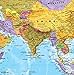 Maps International World Wall Map - Map of the World Poster - 33 x 23 - Front Lamination