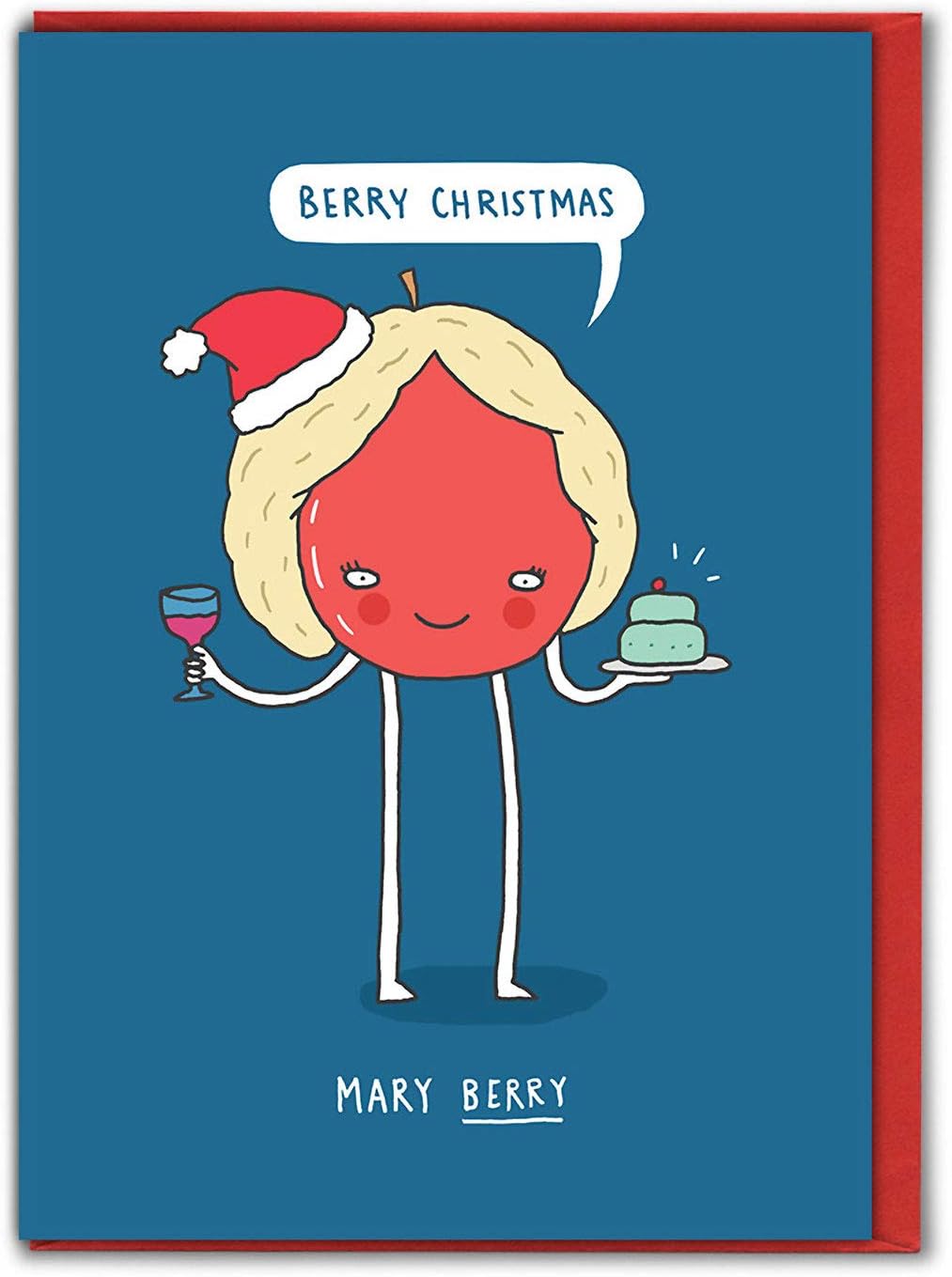 Brainbox Candy, Funny Xmas Cards For Mum And Dad, Funny Christmas Cards For Friend, 'Mary Berry Xmas'