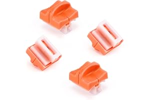 Ecraft Paper Cutter Blades Replacement: Paper Trimmer Blade Refills with Automatic Security Safeguard（4 Pack）Orange