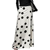 Women's Long Maxi Skirt Elegant High Waist H Line Long Straight Maxi Skirts for Women Casual Floor Pencil Skirt with Pockets