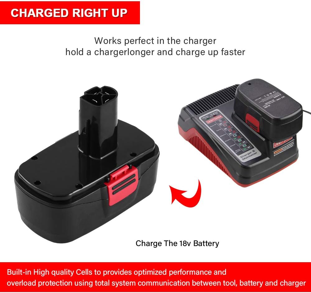 2Packs 19.2V 3.6Ah Replacement Battery for Craftsman DieHard C3 315.115410 315.11485 130235021 130235021: Home Audio & Theater