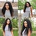 Nadula Curly U Part Wig Human Hair 4x1 inch Samll Leave Out for Black Women, 10A Brazilian Curly U-Part Wigs Remy Hair No Glue No Sew in Beginner Friendly 150% Density Natural Color 14inch