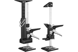 Biueus Labor Saving Arm Jack, 15.4 inch Furniture Jack Lifter for Lifting and Leveling, 2 Pack Bearing Capacity 440 Lbs, Stainless Steel Multi-Function Height Adjustment Lifting Device