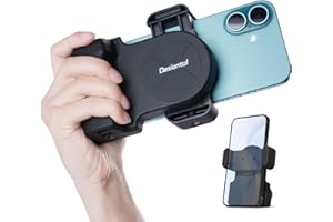 DESIONTAL Phone Camera Grip Snap Grip for iPhone 16/15/14/13/12/11 Plus Pro Max with Tripod & Detachable Shutter Remote,Smartphone Selfie Handle for Android Phone Vlog Video Shoot
