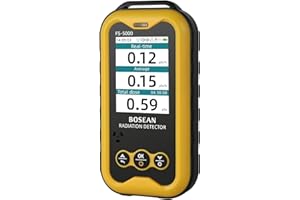 MOESAPU Geiger Counter Nuclear Radiation Detector, Radiation Dosimeter with 2.4 Inches TFT LCD Color Screen for Water, Food a