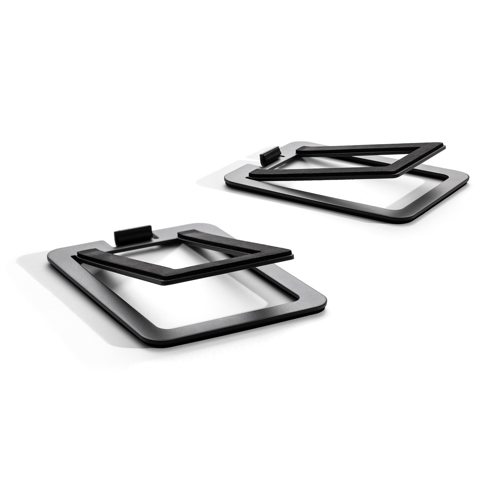 Audioengine DS2M Metal Speaker Stands - Tilted Steel Bookshelf Speaker Stands for PC, Gaming, and Studio Use - Black (Pair)