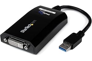 StarTech.com USB 3.0 to DVI/VGA External Video Card Multi Monitor Adapter, 2048x1152, USB 3.0 Graphics Adapter M/F USB32DVIPR