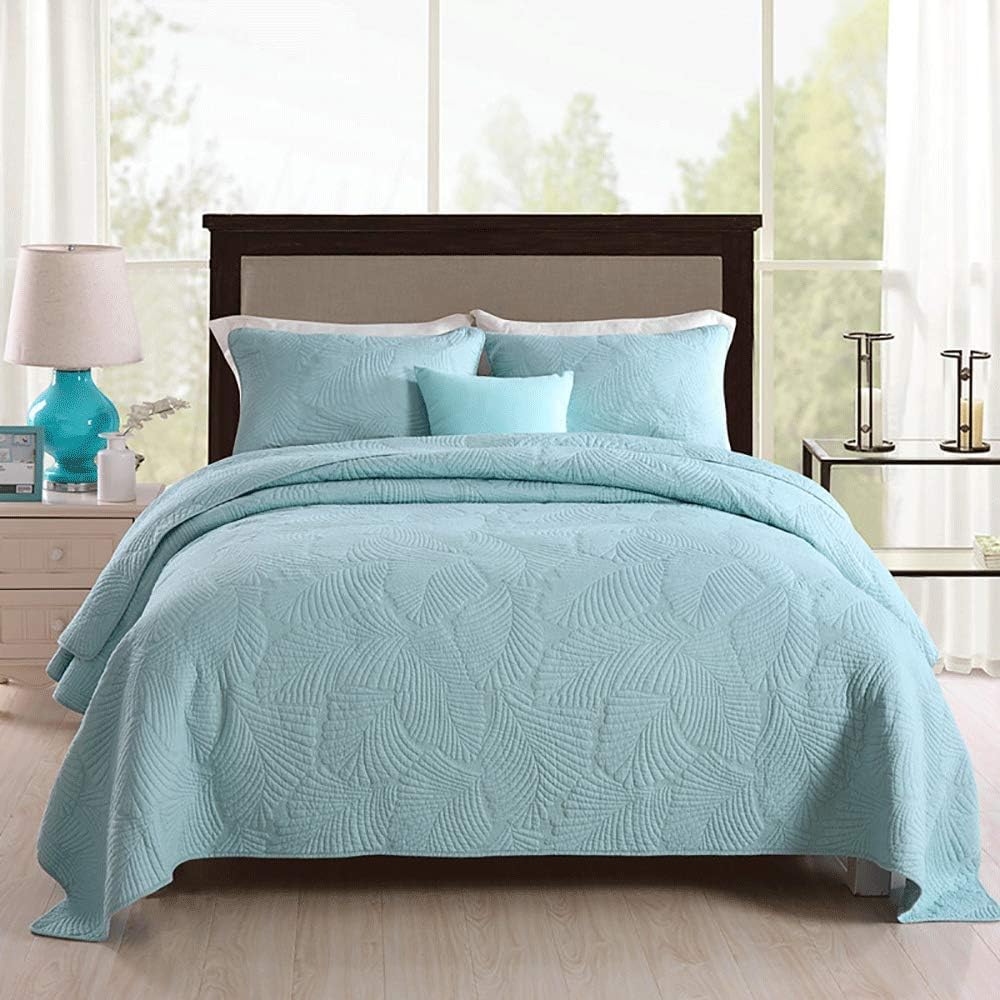 Bedspreads Double Quilted Coverlet Throw 3 Piece 100