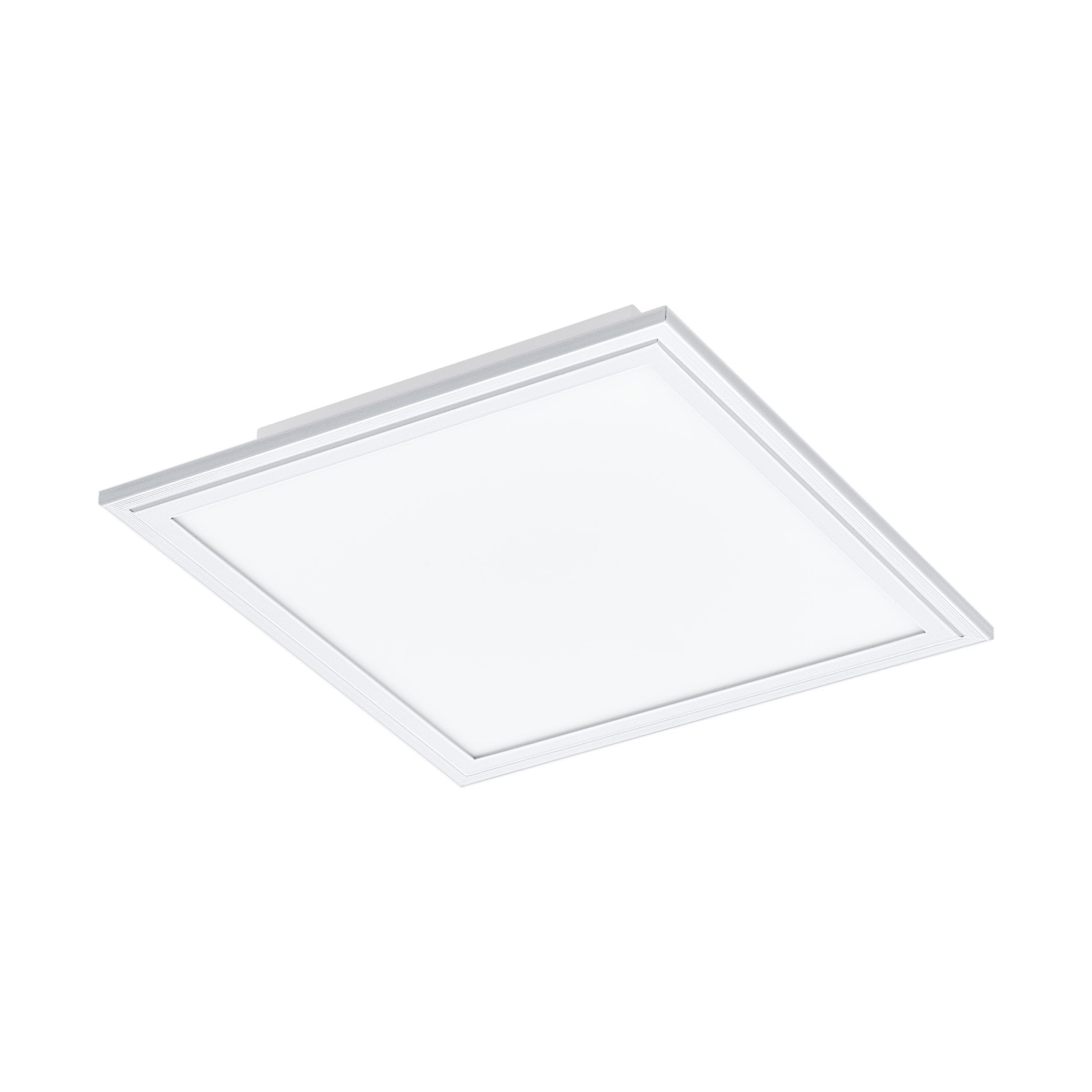 Eglo LED Ceiling Light Salobrena 1, Single-Flame Ceiling lamp, Material: Aluminium, Plastic, Colour: White, Dimensions: 30x30 cm, Neutral White