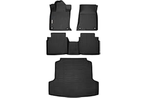 Binmotor-Floor Mats & Cargo Liner for Nissan Altima 2019-2025, Front & 2nd Row & Cargo Liner Mat, TPE All Weather Mats Floor Liners for Nissan Altima Car Mats Accessories