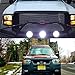 Dr.OX 10PCS 4 Inch LED Work Light Bar 27W Round Spot Beam for Off- road Van Jeep SUV Truck Car ATV 4WD 4x4 RV UTE Tractor Vehicle Boat Driving Work lights Fog Lamp