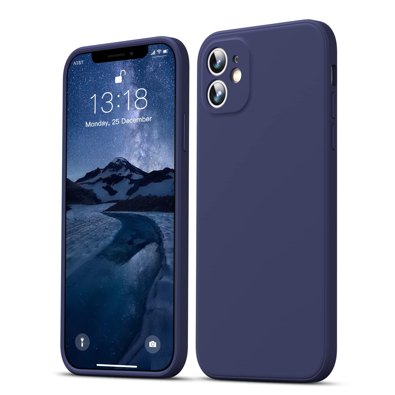 GOODVISH Ultra Slim Liquid Silicone Case Compatible with iPhone 11 6.1 inch | Upgraded Camera and Screen Protection | 360 ° Full Covered Shockproof Cover(Navy Blue) — image 1