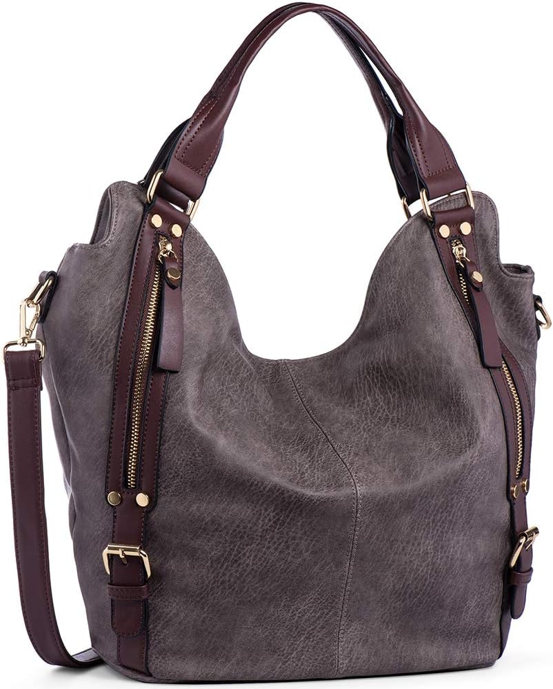 JOYSON Women Handbags Hobo Shoulder Bags Tote PU Leather Handbags Fashion Large Capacity Bags