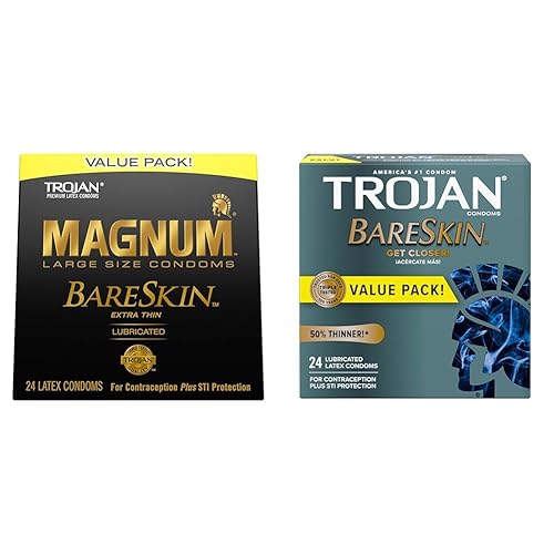 TROJAN Magnum BareSkin Premium Large Condoms, Comfortable and Smooth Lubricated Condoms for Men, America's Number One Condom, 24 Count Value Pack & Bareskin Thin Premium Lubricated Condoms - 24 Count in Kenya | Whizz Condoms TROJAN Magnum BareSkin Premium Large Condoms, Comfortable and Smooth Lubricated Condoms for Men, America's Number One Condom, 24 Count Value Pack & Bareskin Thin Premium Lubricated Condoms - 24 Count in Kenya | Whizz Condoms