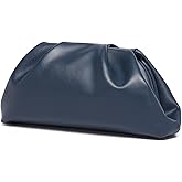 YUWITA Soft PU Leather Clutch Purses for Women Formal Elegant Luxurious Evening Bag