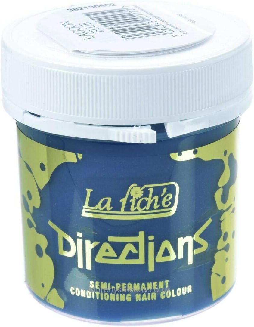La Riche Directions Semi-Permanent Hair Color 88ml Tubs - Lagoon Blue, 88 ml (Pack of 1)
