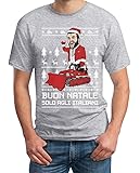 Regalo per Lui di Natale con Salvini Lega Nord Ruspa Italiani Maglietta da Uomo