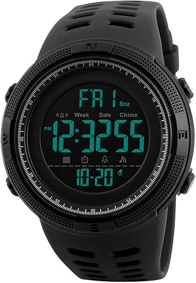 mens big face digital watches