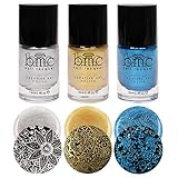 BMC Metallic Shimmer Creative Nail Art Stamping Polishes-Liberty Lane Collection