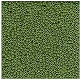 Jade Green Opaque Miyuki Japanese round rocailles glass seed beads 11/0 Approximately 24 gram 5 inch tube