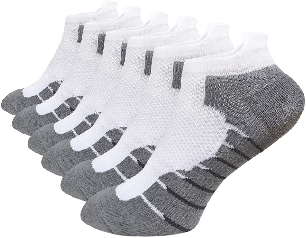 Men's Performance No Show Athletic Socks Running Sports