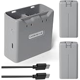 Satonaka Mini 4K Battery Charger Combo, 2400mAh-7.7V, 2 Pack Replacement Batteries with Two-Way Charging Hub for DJI Mini 4K/2/2 SE/SE
