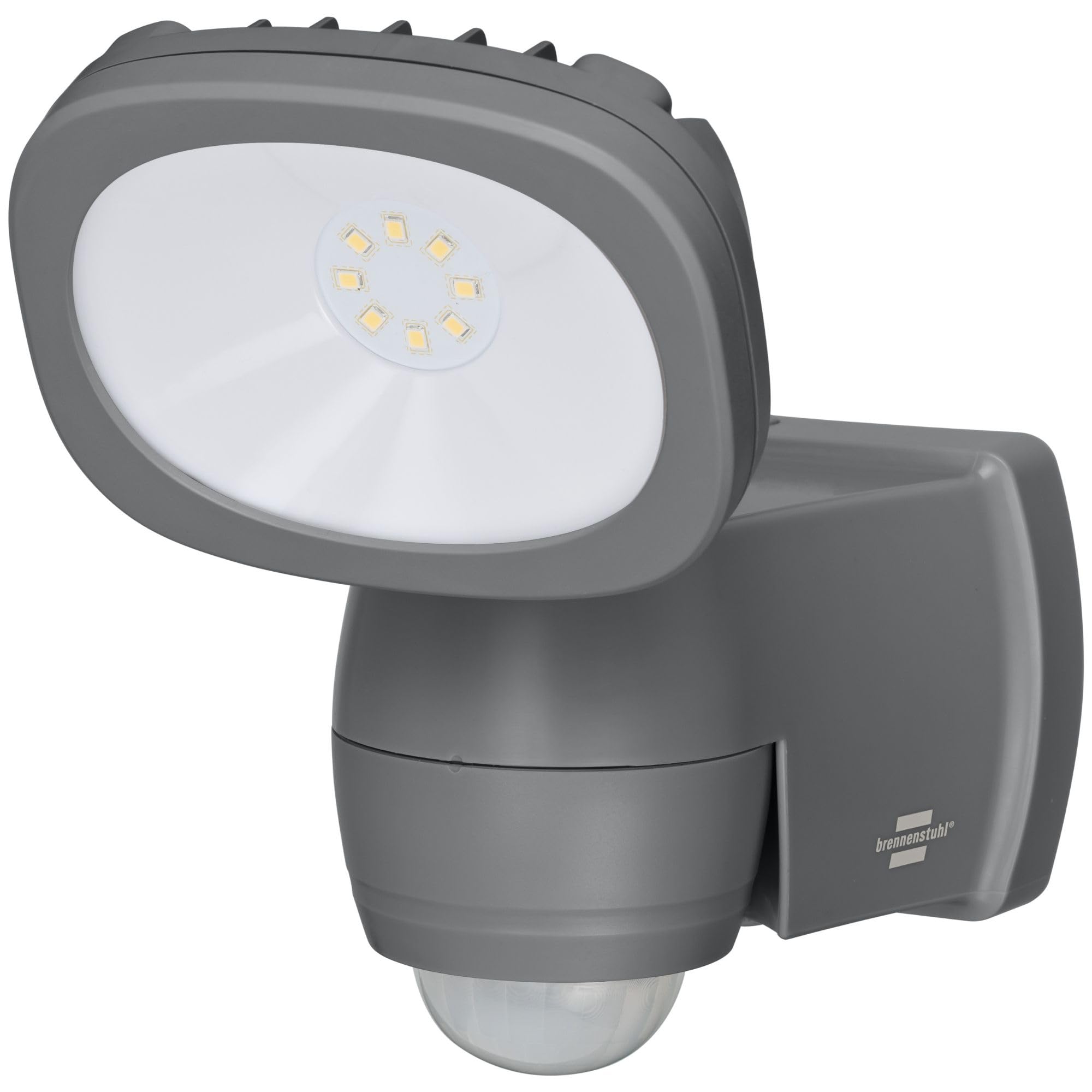Brennenstuhl LED Wall Light LUFOS with Motion Sensor (Wireless LED Outdoor Wall Lamp with 8 LED's, 440lm, IP44)