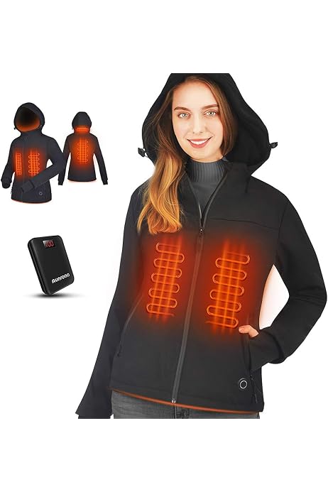 Winter Jacket Heated Hoodie, Warm Coat 