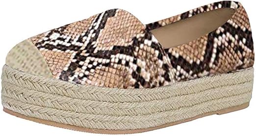 snake print slip on sneakers