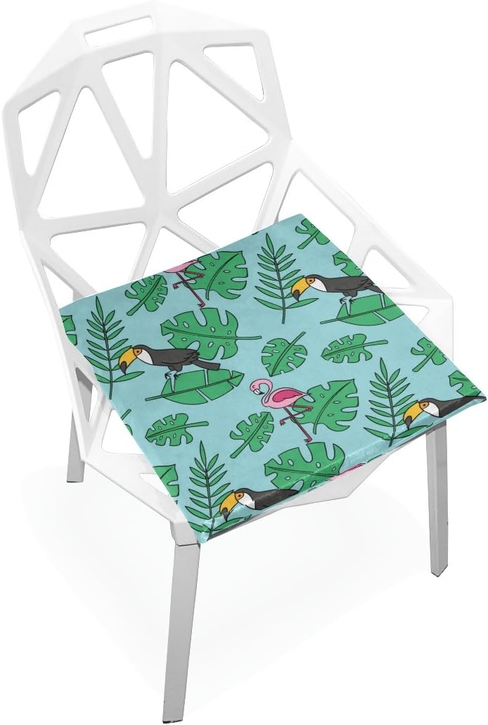 Amazon Com Plao Chair Pads Flamingo Leaf Soft Seat Cushions