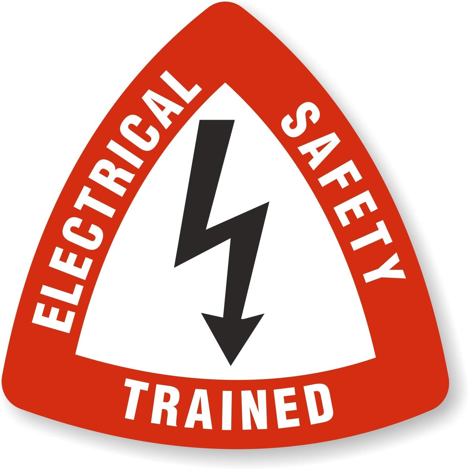 SmartSign "Electrical Safety Trained" Hard Hat Decal 2.5