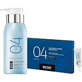 Biotop Professional 04 Hair Loss Shampoo &amp; Treatment Duo - Strengthening Shampoo for Shedding &amp; Thinning Hair (8.45 oz) + Hair Shedding Treatment Kit with Biotin &amp; Amino Acids (6 Count)