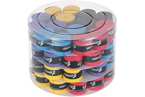 Hosioe 60pcs Tennis Racket Overgrip Anti-Skid Sweat Tape Wrap Badminton Racket Overgrip Fishing Rod Sweatband Grip