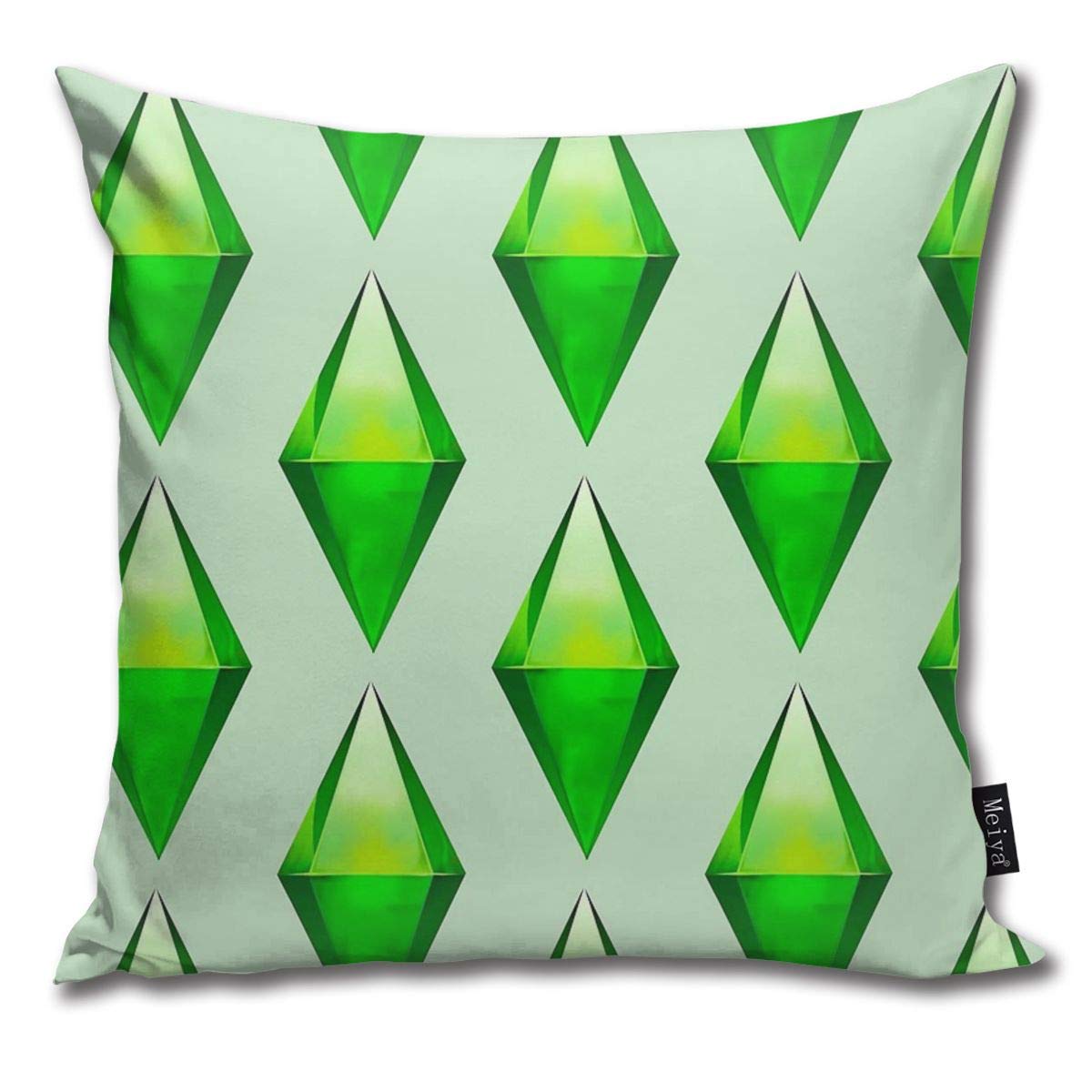 The Sims Plumbob Throw Pillows Covers Accent Home Sofa Cushion Cover Pillowcase Gift Decorative 18x18inches