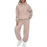KANSOON Sweatsuits for Women Set 2 Piece Outfits Long Sleeve Hoodie Oversized Sweatshirt Jogger Pants Casual Tracksuit Sets