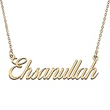 HUAN XUN Customized Custom Simple Any Name Necklace