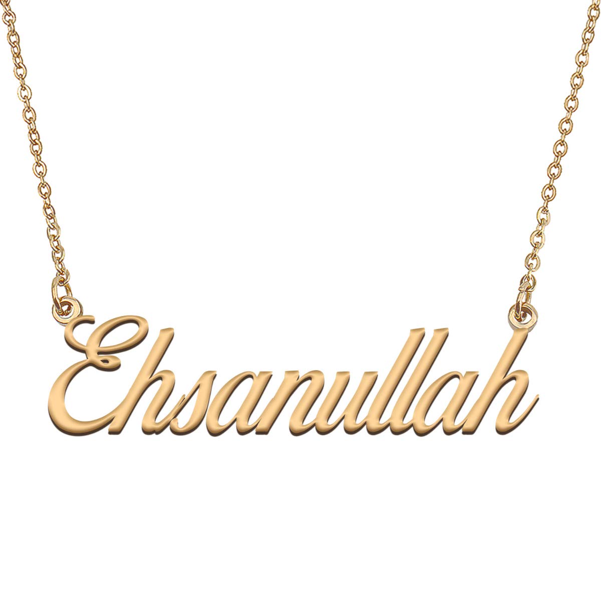 HUAN XUN Customized Custom Simple Any Name Necklace