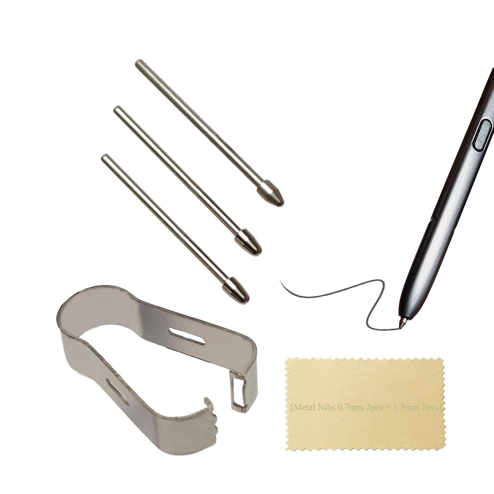 Photo 1 of (2+1pcs Pack) s22 Ultra Stylus Pen Replacement Metal Nibs,Galaxy s22 Ultra Pen Titanium Tips Replacement Parts for Samsung Galaxy s22 Ultra,s22