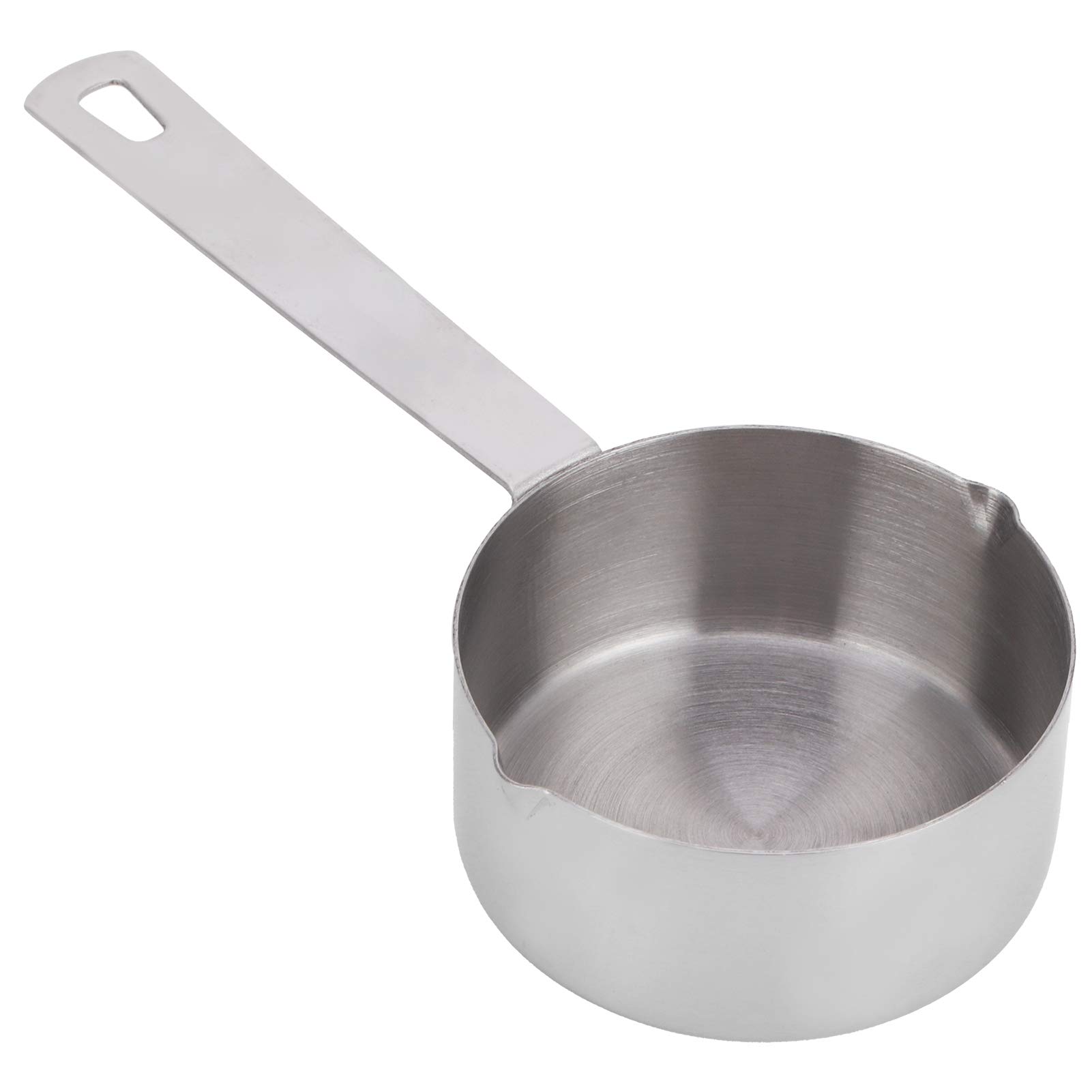 KUIKUI Measuring Cups, Stainless Steel Measure Cup with Scales for Liquid and Dry Ingredients, Metal Measuring Cups(1/3cup 80ml)