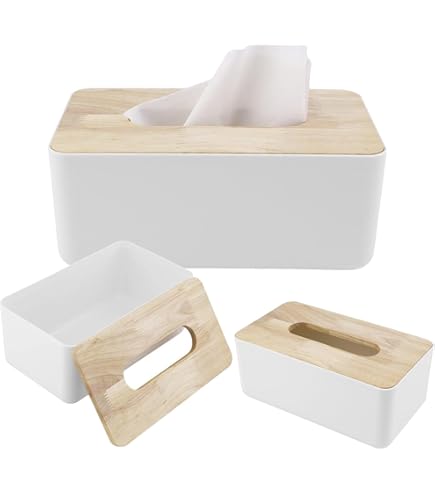 Removable Facial Tissue Box, Japanese Tissue Box, Solid Wood PP