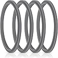 4 Pack Gasket Replacement Rubber Ring Seal Ring Gasket with Lip, Compatible with Nutribullet Blender Series 600W and 900W