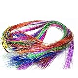 500 Strands Random Color Hair Tinsel Hair Extensions Beauty Salon Women's Accessories