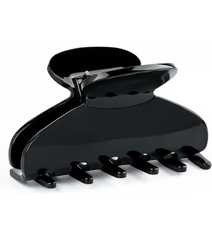 Large Acetate Hair Claw Clip 4 Inch Strong Hold Y2K Amazon.com : Luxury Black Claw Clip for Women | Our Large 4  main image 4