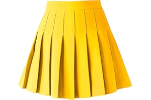 TONCHENGSD Women's High Waist Pleated Mini Skirt Skater Tennis Skirt