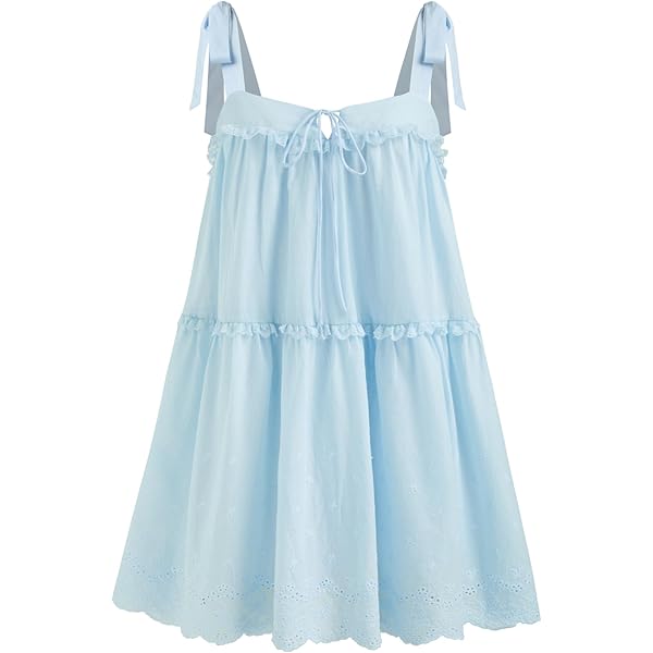 CIDER Summer Dress Square Neck Ditsy Drawstring Ruched Sleeveless Dress  Purple at Amazon Women's Clothing store