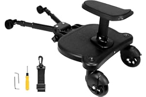 Universal Stroller Board Buggy Board with Detachable Seat, Stroller Glider Board Suitable for Most Brands of Strollers, Strol